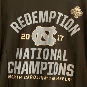 Fanatics L/S 2017 UNC National Champs Tee Shirt